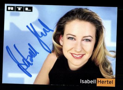 Isabell Hertel RTL Autogrammkarte Original Signiert ## BC 170316