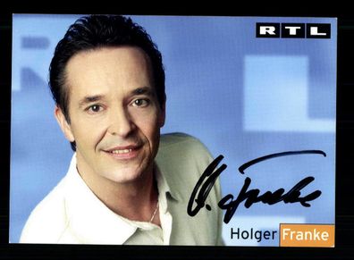 Holger Franke RTL Autogrammkarte Original Signiert ## BC 170318