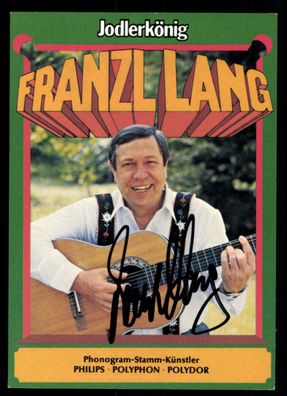 Franzl Lang Autogrammkarte Original Signiert ## BC 47020