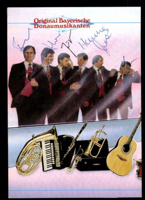 Original Bayerische Donaumusikanten Autogrammkarte Original Signiert ## BC 54003