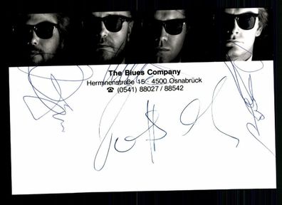 The Blues Company Autogrammkarte Original Signiert ## BC 43743