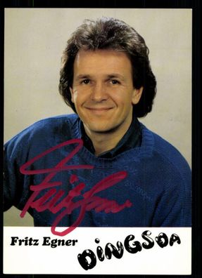 Fritz Egner Dingsda Autogrammkarte Original Signiert ## BC 52325