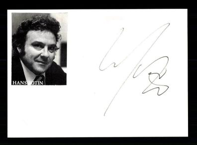Hans Sotin Original Signiert # BC 115392