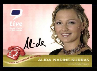 Alida Nadine Kurras Autogrammkarte Original Signiert # BC 108877