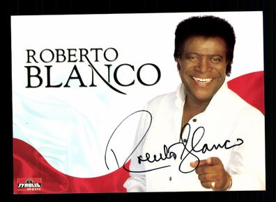 Roberto Blanco Autogrammkarte Original Signiert ## BC 63937