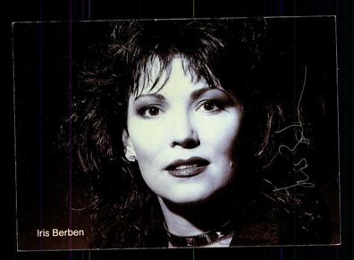Iris Berben Autogrammkarte Original Signiert # BC 67036
