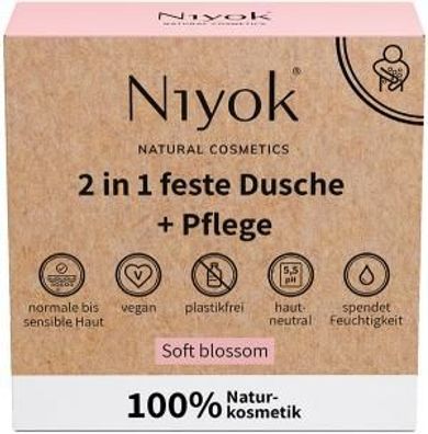 Niyok Feste Dusche + Pflege Blossom - 80g