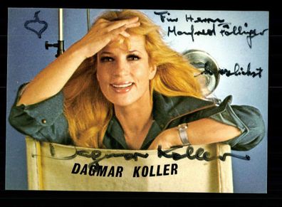 Dagmar Koller Autogrammkarte Original Signiert ## BC 117315