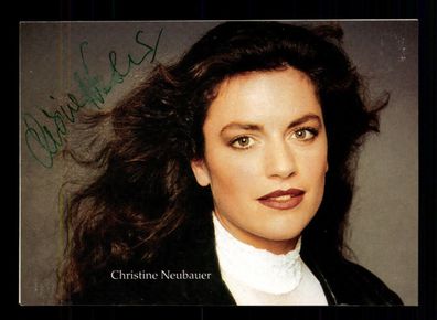 Christine Neubauer Autogrammkarte Original Signiert ## BC 66073