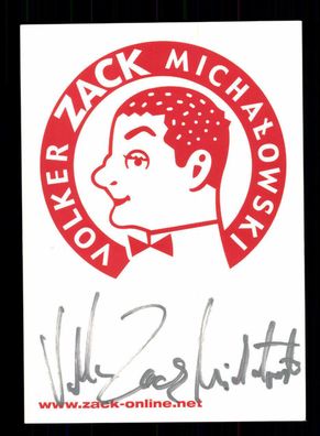 Volker Zack Michalowski Autogrammkarte Original Signiert # BC 70921