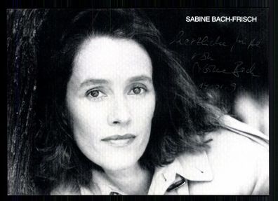 Sabine Bach-Frisch Autogrammkarte Original Signiert ## BC 11235