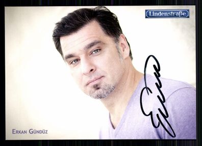 Erkan Gündüz Lindenstraße Autogrammkarte Original Signiert ## BC 9369