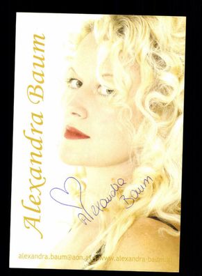 Alexandra Braun Autogrammkarte Original Signiert ## BC 145324