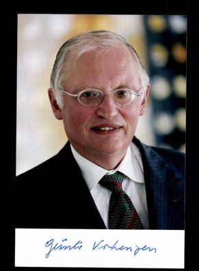 Günter Verheugen Foto Original Signiert ## BC 145526