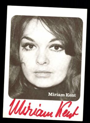 Miriam Kent Autogrammkarte Original Signiert ## BC 146725