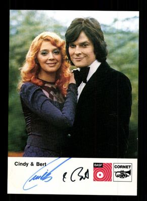 Cindy und Bert Autogrammkarte Original Signiert ## BC 152574