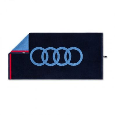 Original Audi Sport Handtuch 50x100cm blau Badetuch Strandtuch 3132100300