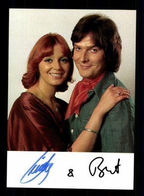 Cindy und Bert Autogrammkarte Original Signiert ## BC 153238