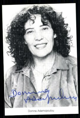 Domna Adamopoulou Lindenstraße Autogrammkarte Original Signiert ## BC 21802