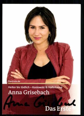 Anna Grisebach Heiter bis Tödlich Autogrammkarte Original Signiert ## BC 31375