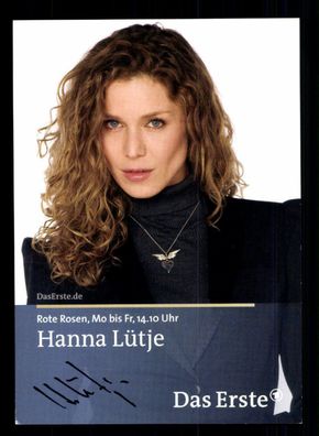 Hanna Lütje Rote Rosen Autogrammkarte Original Signiert # BC 40217
