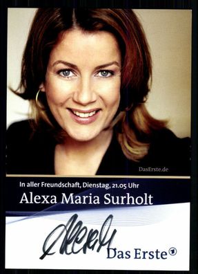 Alexa Maria Surholt In aller Freundschaft Autogrammkarte Original ## BC 31358