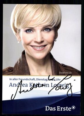 Andrea Kathrin Loewig In aller Freundschaft Autogrammkarte Original ## BC 31351
