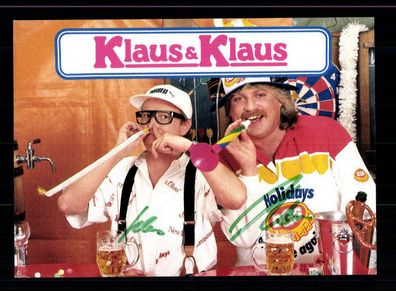 Klaus und Klaus Autogrammkarte Original Signiert ## BC 154567