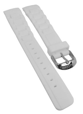 Calypso Damen Uhrenarmband 18mm weiß Kunststoff K5649 runder Anstoß