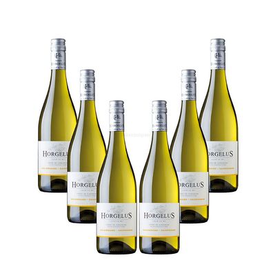 Horgelus Colombard Sauvignon - 6er Set Weißwein 0,75L (11,5% Vol) - Côtes de Ga