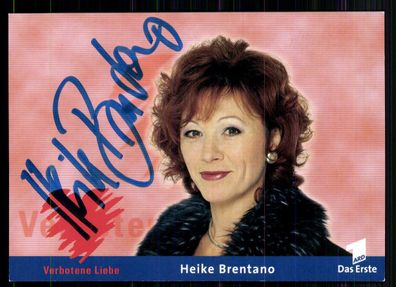 Heike Brenatano Verbotene Liebe Autogrammkarte Original Signiert ## BC 7301