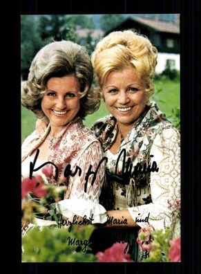 Maria und Margot Hellwig Autogrammkarte Original Signiert ## BC 157821
