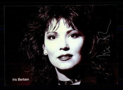 Iris Berben Autogrammkarte Original Signiert # BC 88109