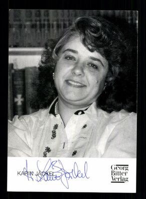 Karin Jäckel Autogrammkarte Original Signiert Schriftsteller # BC 135430