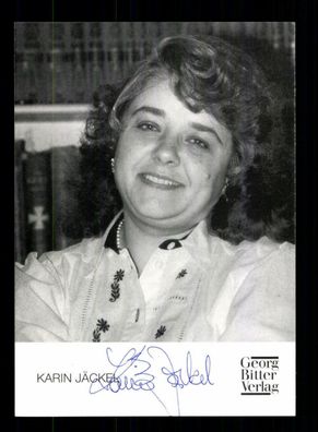 Karin Jäckel Autogrammkarte Original Signiert Schriftsteller # BC 134877
