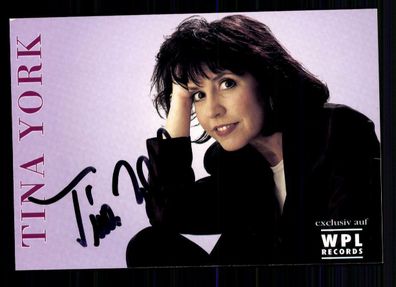 Tina York Autogrammkarte Original Signiert ## BC 29006