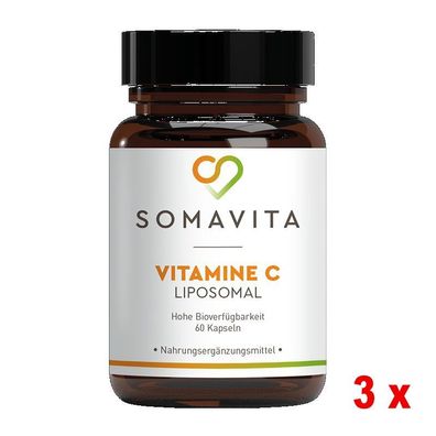3 x Liposomales Vitamin C v. Somavita - 60 Kapseln
