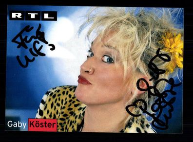 Gaby Köster RTL Autogrammkarte Original Signiert # BC 88057