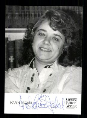 Karin Jäckel Autogrammkarte Original Signiert Schriftsteller # BC 135429