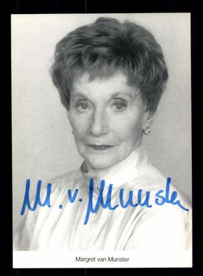 Margret van Munster Lindenstraße Autogrammkarte Original Signiert # BC 85364