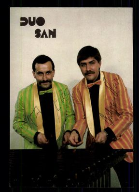 Duo San Autogrammkarte Original Signiert ## BC 42485