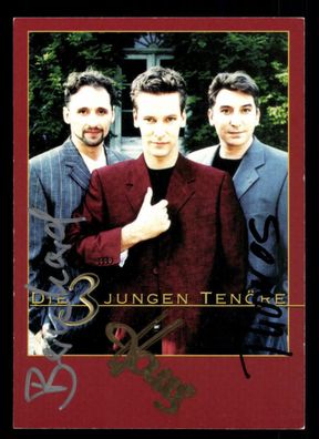 Die 3 jungen Tenöre Autogrammkarte Original Signiert ## BC 41436
