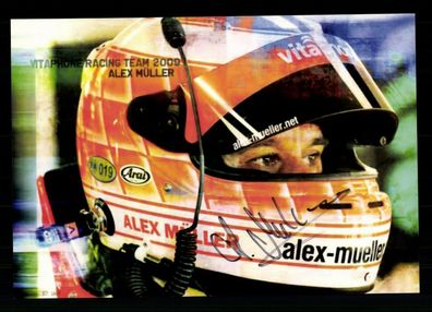 Alex Müller Autogrammkarte Original Signiert Motorsport ## BC G 26334