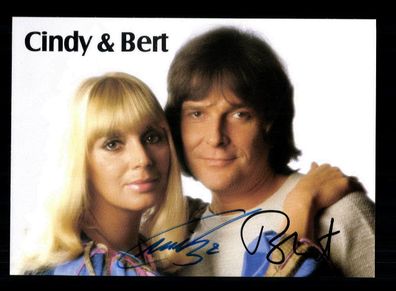Cindy und Bert Autogrammkarte Original Signiert ## BC 160420