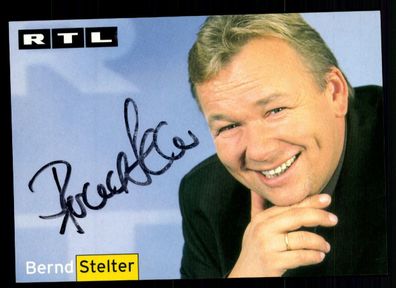 Bernd Stelter RTL Autogrammkarte Original Signiert # BC 46262