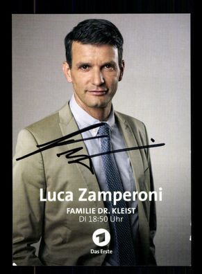 Luca Zamperoni Familie Dr. Kleist Autogrammkarte Original ## BC 163474