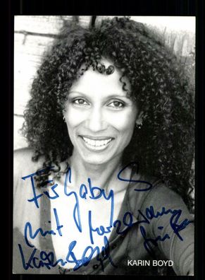 Karin Boyd Autogrammkarte Original Signiert ## BC 164478