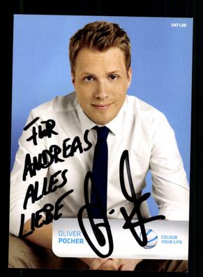 Oliver Pocher SAT 1 Autogrammkarte Original Signiert ## BC 167284