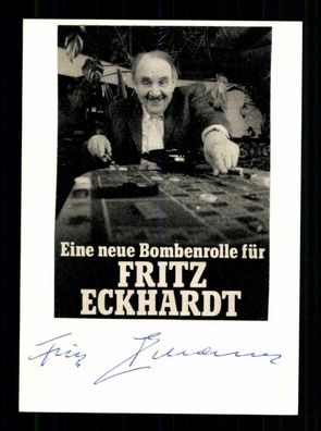 Fritz Eckhardt Original Signiert ## BC 167999