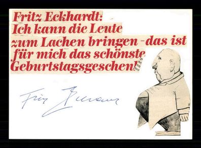 Fritz Eckhardt Original Signiert ## BC 168016